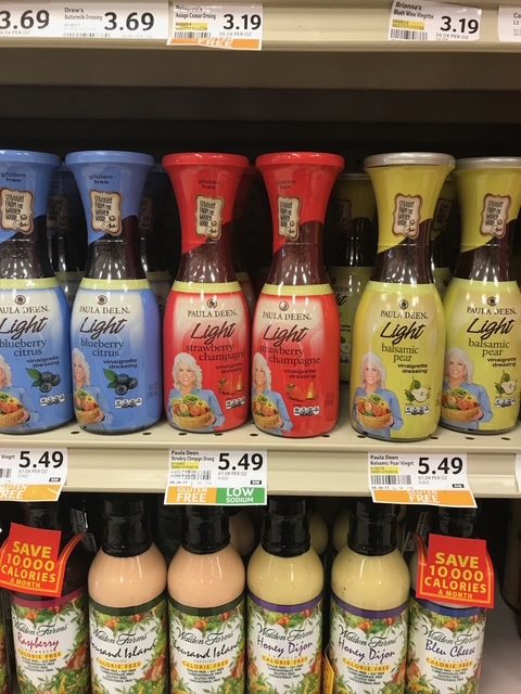 Paula Deen product line fully stocked on the retail shelf